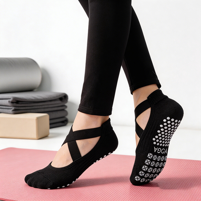 No Show Sock Women - Chaussettes de yoga antidérapantes pour femmes,